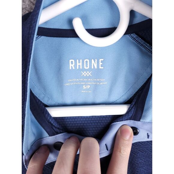 Rhone Sweater Mens Small Blue Club Room Henley Long Sleeve Pullover - Picture 3 of 7